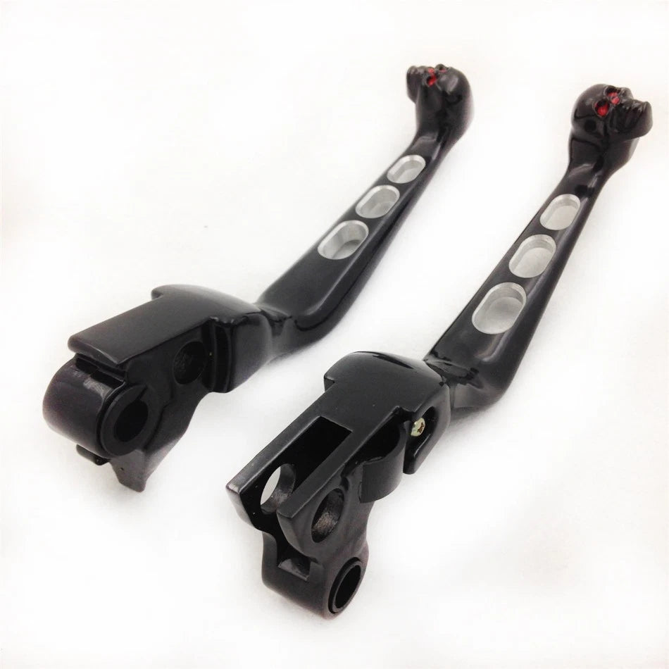 CNC Aluminum Black Skull Lever for Harley FLSTN Deluxe FLSTF Fat Boy