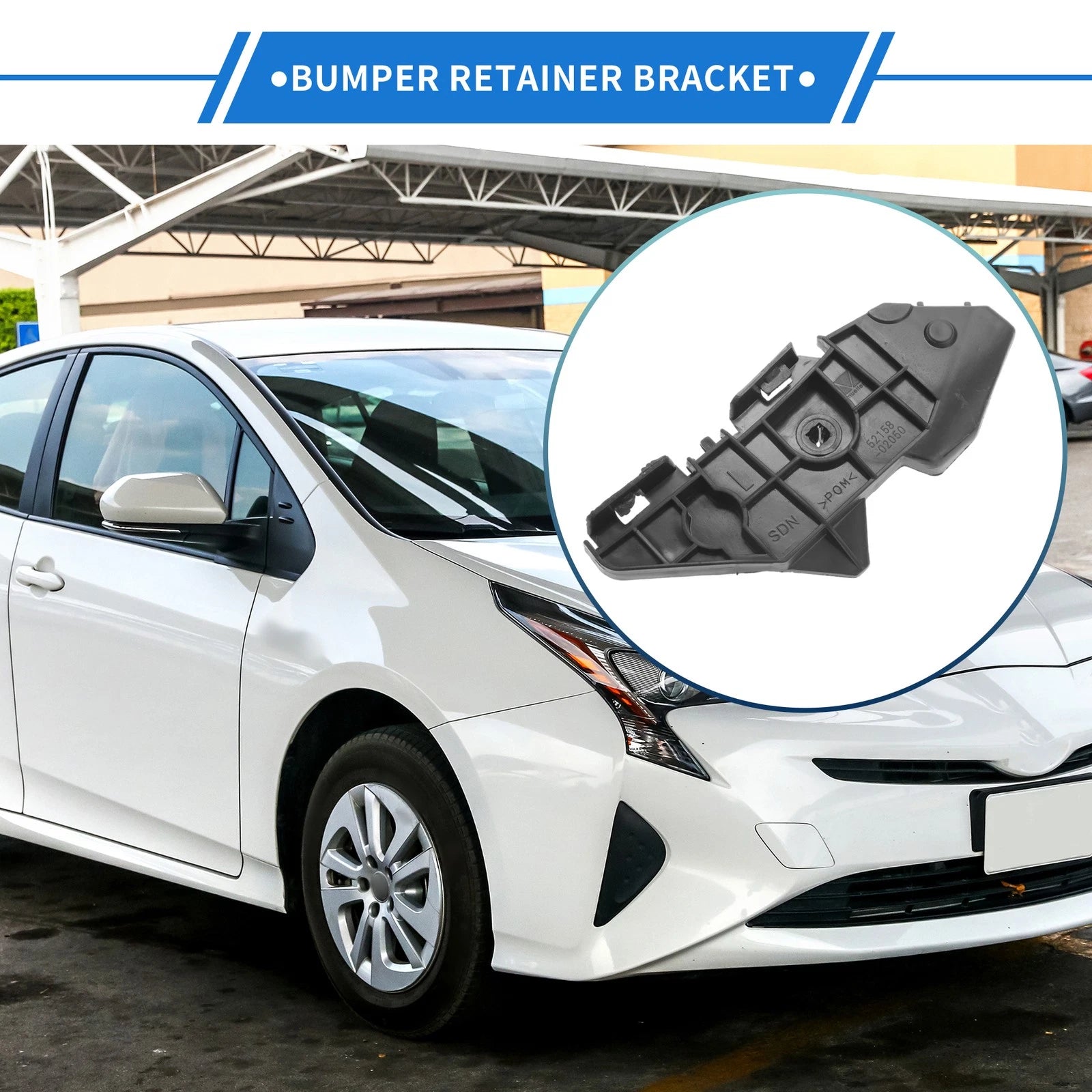 1pc Left Rear Bumper Retainer Bracket No. 5215802010 for Toyota Corolla (2009–2013)