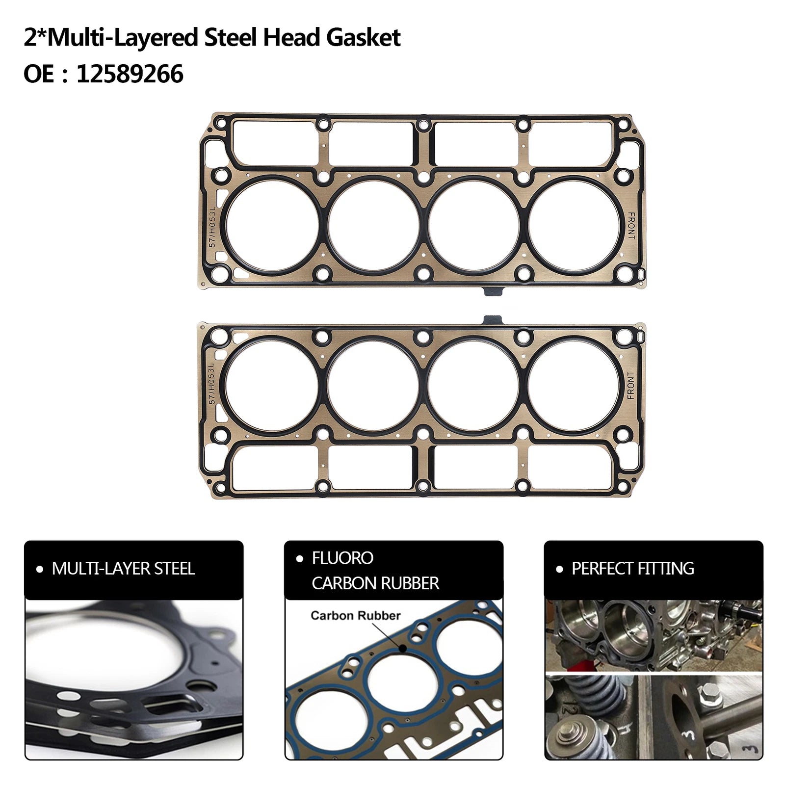 Head Gasket Set w/ Cylinder Bolts for Chevy Silverado GMC Sierra (2007–2013)