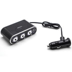 3-Port 12V Cigarette Lighter Socket Splitter for Car (2010-2025)
