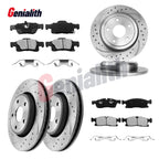 Front Rear Brake Rotors Ceramic Pads for Jeep Grand Cherokee (2017–2020)
