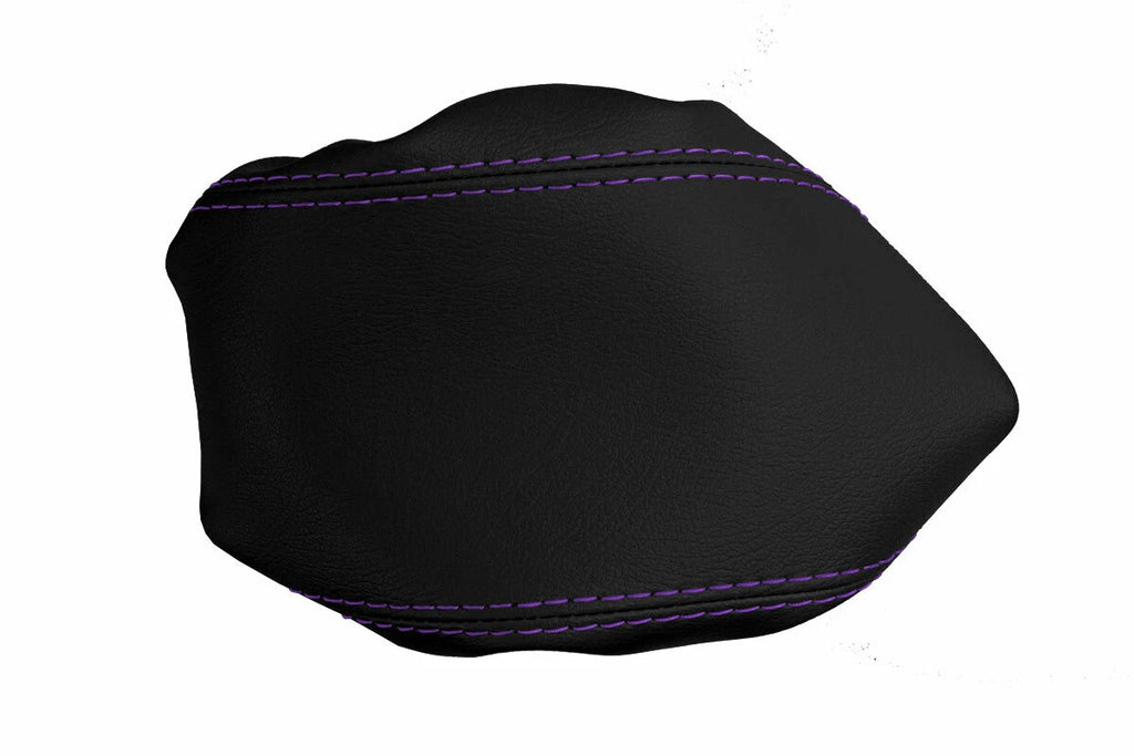 Armrest Cover for Ford Edge (2011–2020) Leather with Purple Stitch