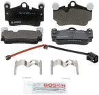 Set of 4 Rear Brake Pads & Sensor for Audi Q7 (2007–2015), Porsche Cayenne (2003–2010), VW