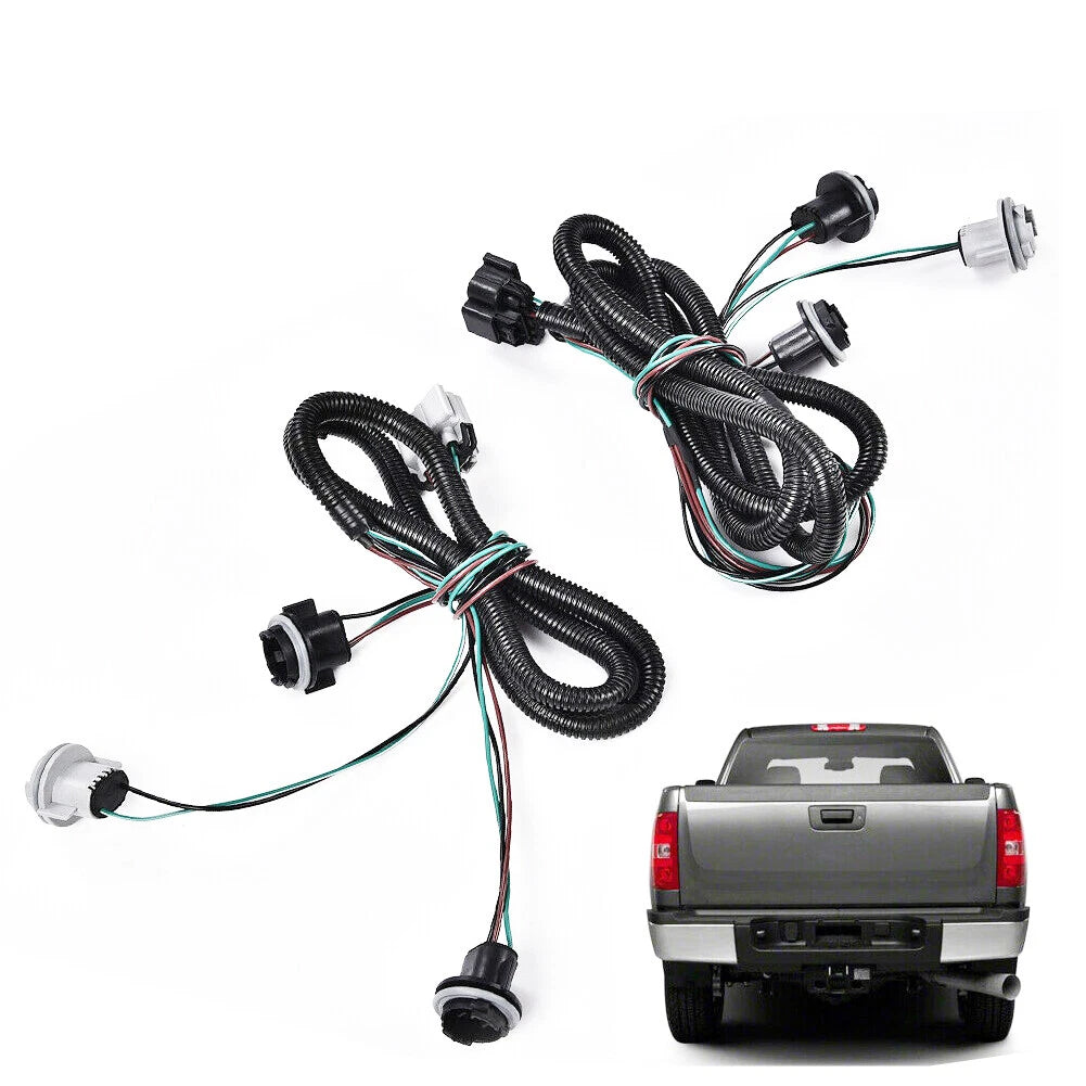 Rear Backup Light Bulb Wiring Harness for Chevy Silverado Pickup Truck
