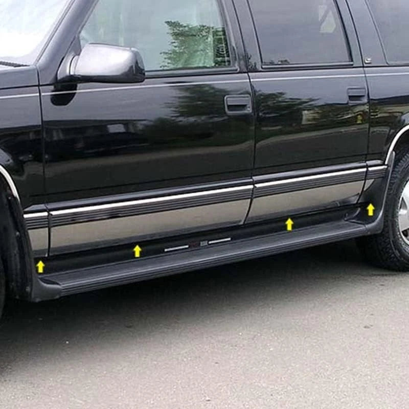 4pc Luxury Rocker Panel Trim Replacement for Chevy Suburban (2021–2023)