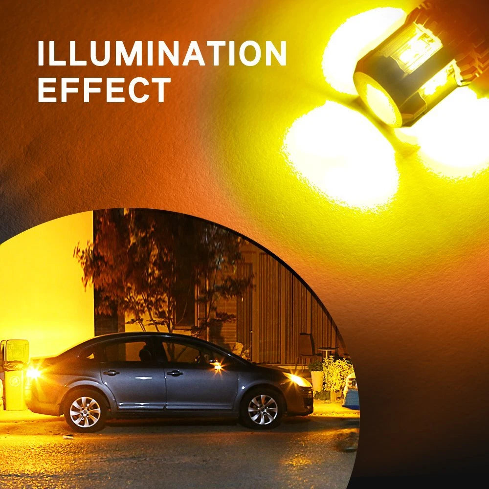 2Pcs Amber LED Turn Signal Light Bulb for Hyundai (YYYY–YYYY)