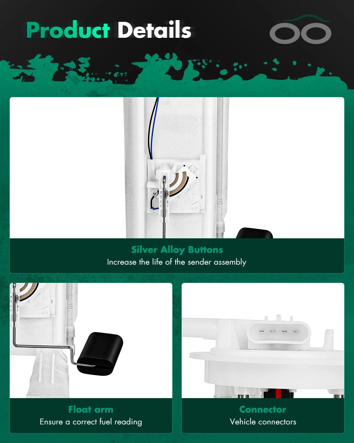 Fuel Pump for Cavalier 2.2L/2.4L (2000–2005) & Grand Am 2.2L/3.4L (2002–2005)