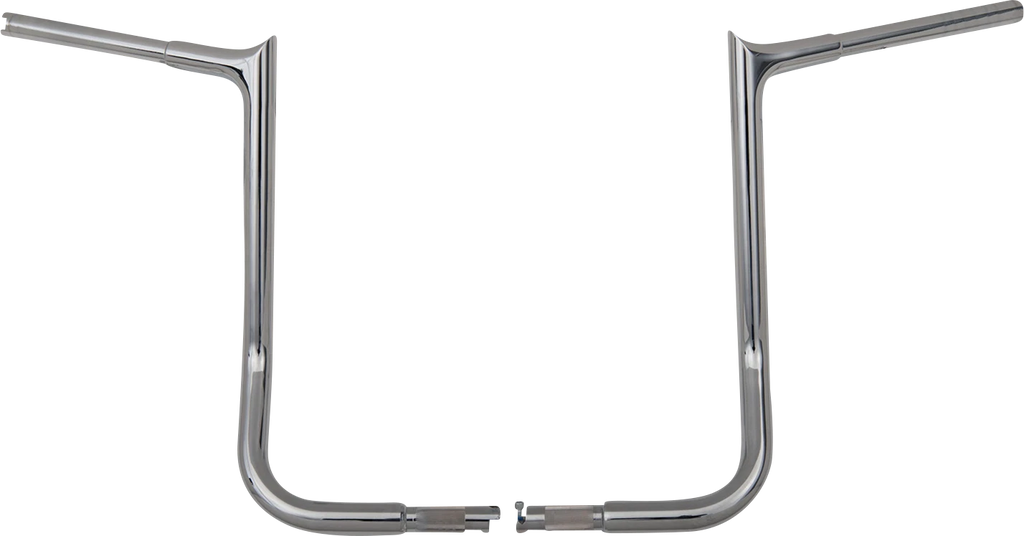 1-1/4" EZ Install Pointed Top Handlebar Kit for Harley (16", Chrome)