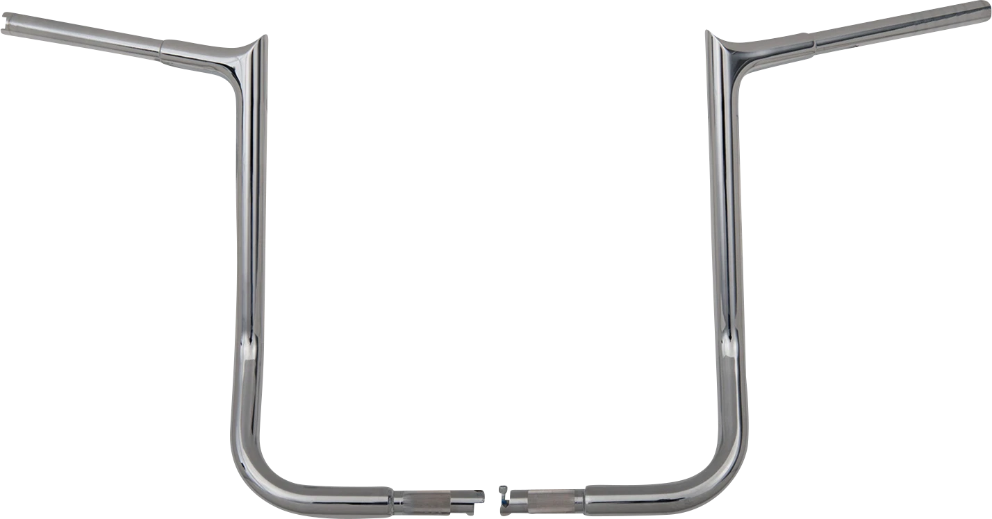 1-1/4" EZ Install Pointed Top Handlebar Kit for Harley (16", Chrome)