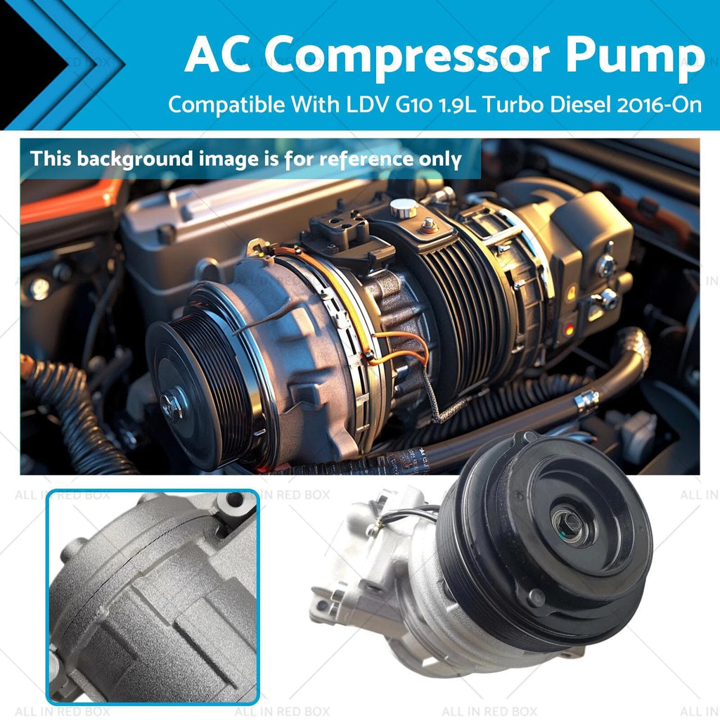 AC Compressor Pump for LDV G10 1.9L Turbo Diesel (2016–On)