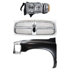 Fender Kit for Dodge Ram 1500 (2002) Front Driver Side with Grille & Headlamp