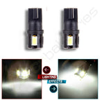 2X White 5730 6SMD LED License Plate Light Bulbs T10 W5W 168 921 194 for