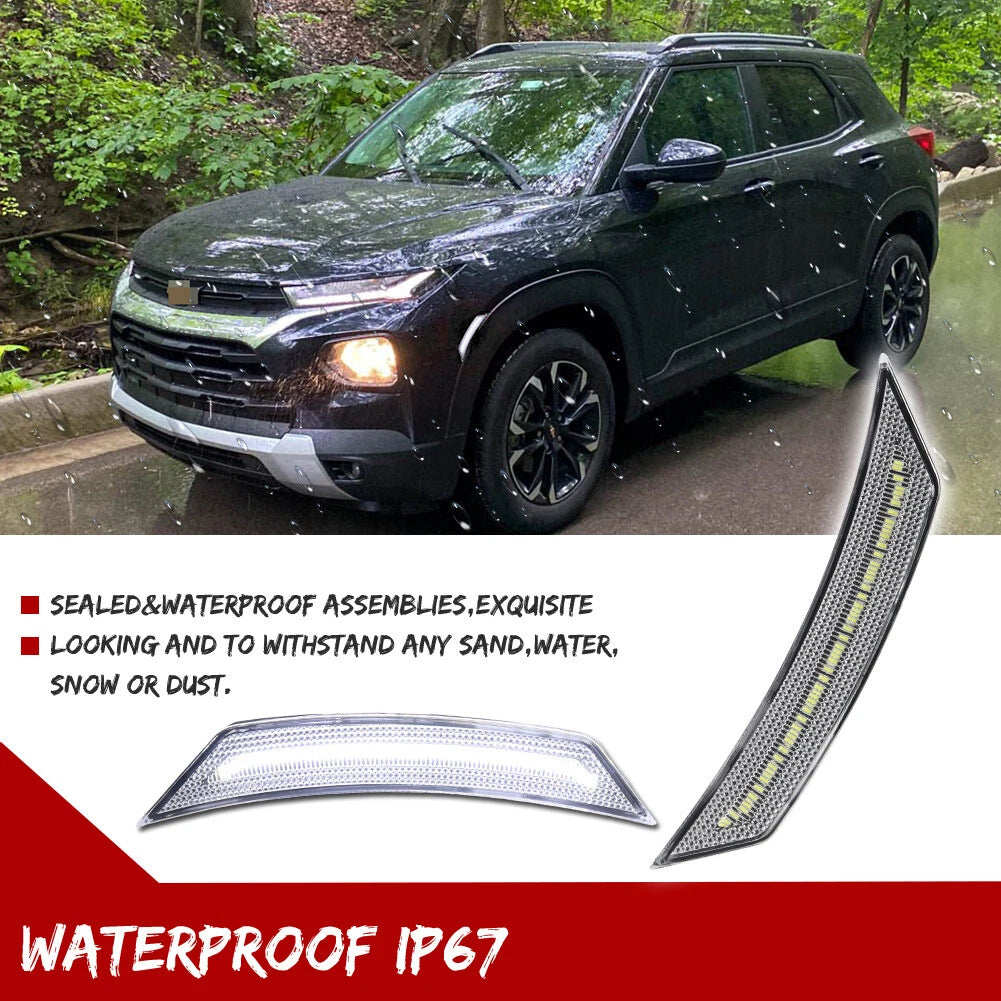 LED Front Side Marker Reflector Lights for Chevy Trailblazer (2021–2025)