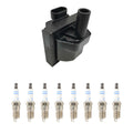 Set of 8 Hitachi Ignition Coils & Bosch Double Platinum Spark Plugs for C2500 P30