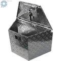 Aluminum Trailer Tongue Box for Flatbed Truck Pickup RV (15" x 29" x 18")