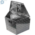 Aluminum Trailer Tongue Box for Flatbed Truck Pickup RV (15" x 29" x 18")