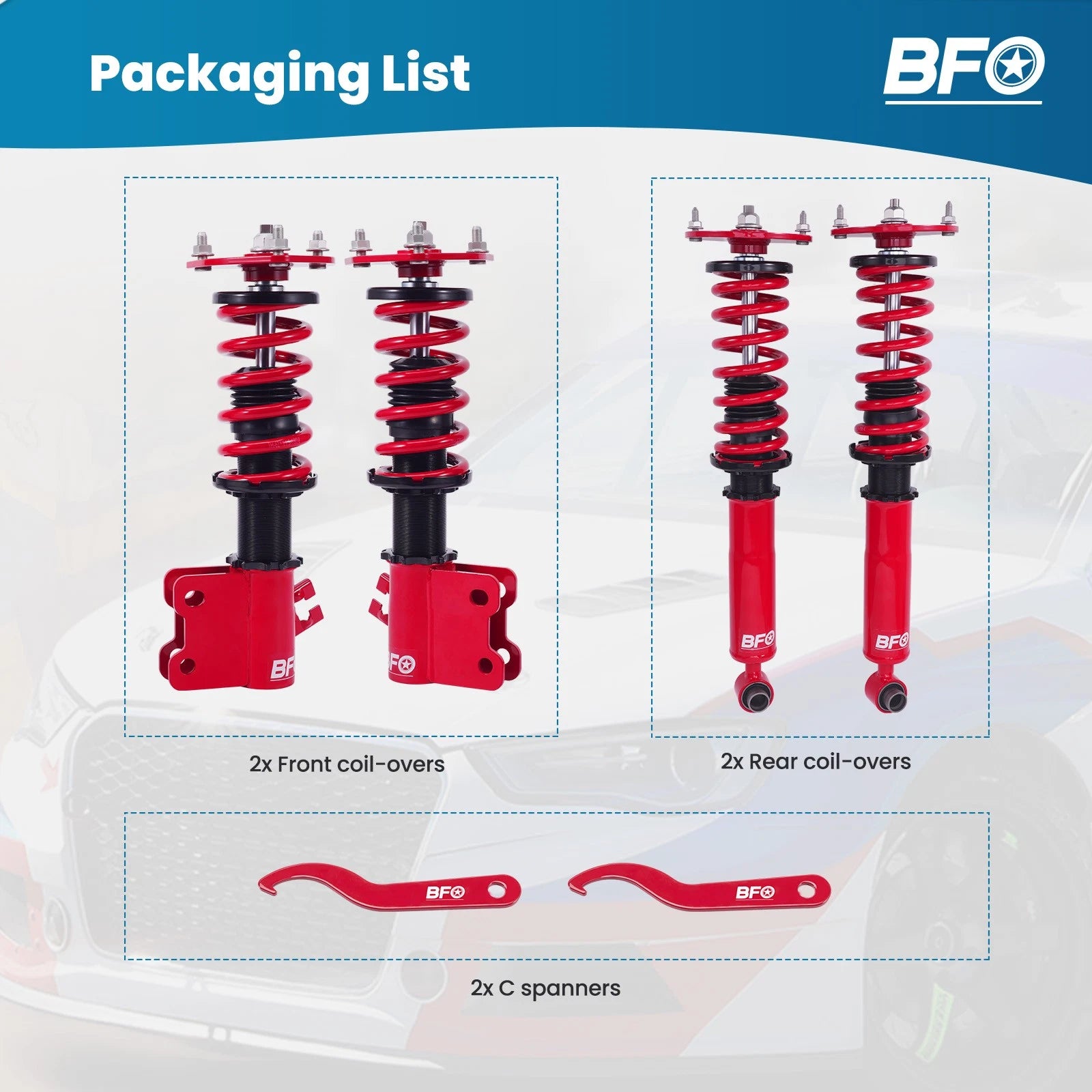 Adjustable Coilovers Suspension Lowering Kit for Nissan 240SX S14 (1995–1998)