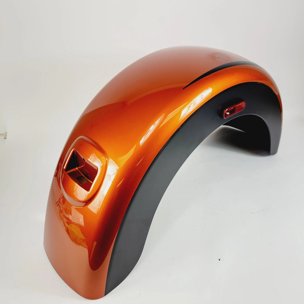 Right Rear Fender for Harley-Davidson Tri Glide (2019) - Scorched Orange Denim Black