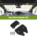 Set of 1 Sun Visor Repair Kit for Dodge Ram 1500 (2019–2023) Aluminum Alloy Black