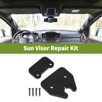 Set of 1 Sun Visor Repair Kit for Dodge Ram 1500 (2019–2023) Aluminum Alloy Black