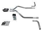 Dual Exhaust Kit for GMC Jimmy (1992–1994) 2.5" 1 Chamber Slash Tips Side Exit