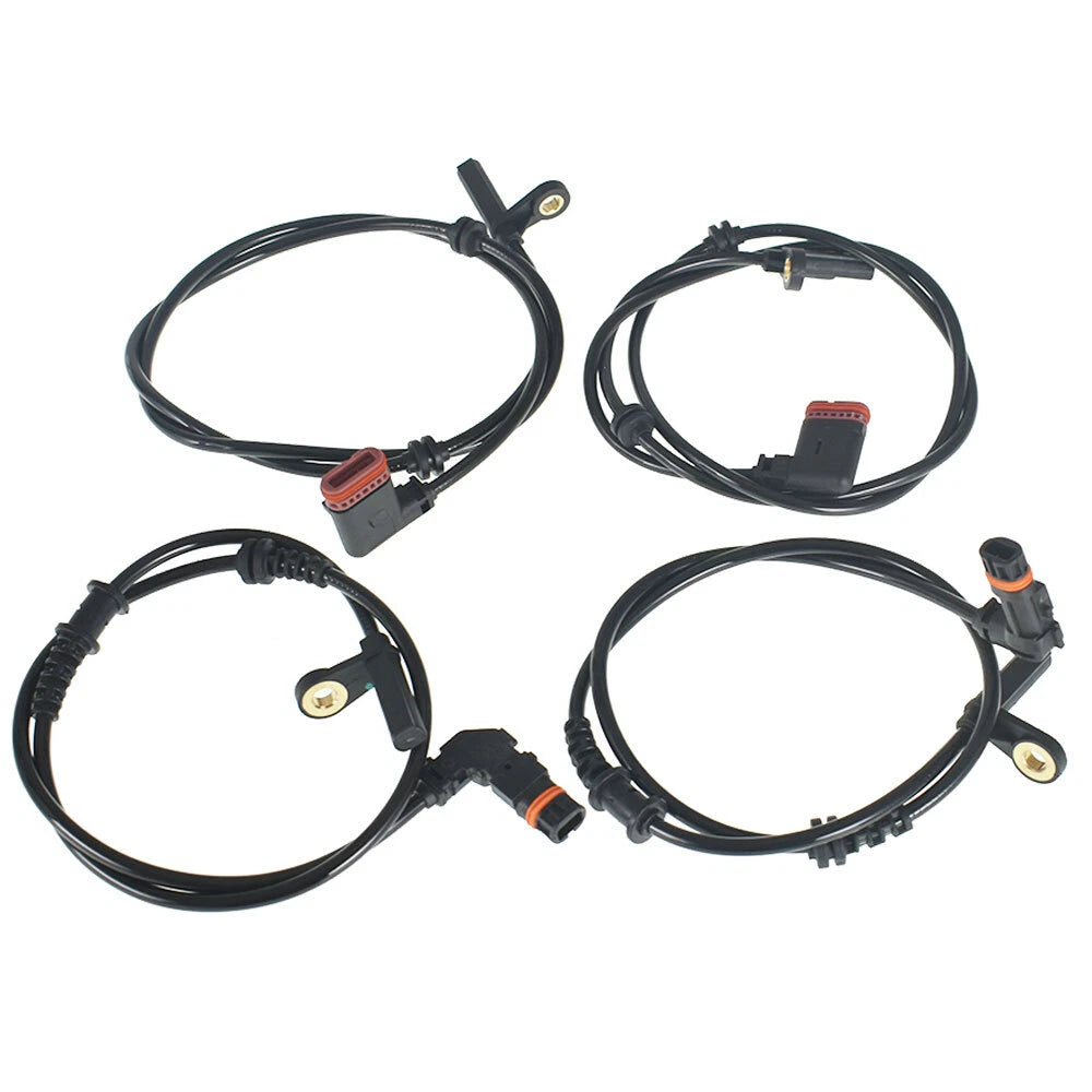 Set of 4 ABS Wheel Speed Sensors for Mercedes-Benz C300 (2007–2013)