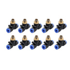 10pcs G 1/8" T Fitting Connector Tube 8mm for Tire Changer Parts