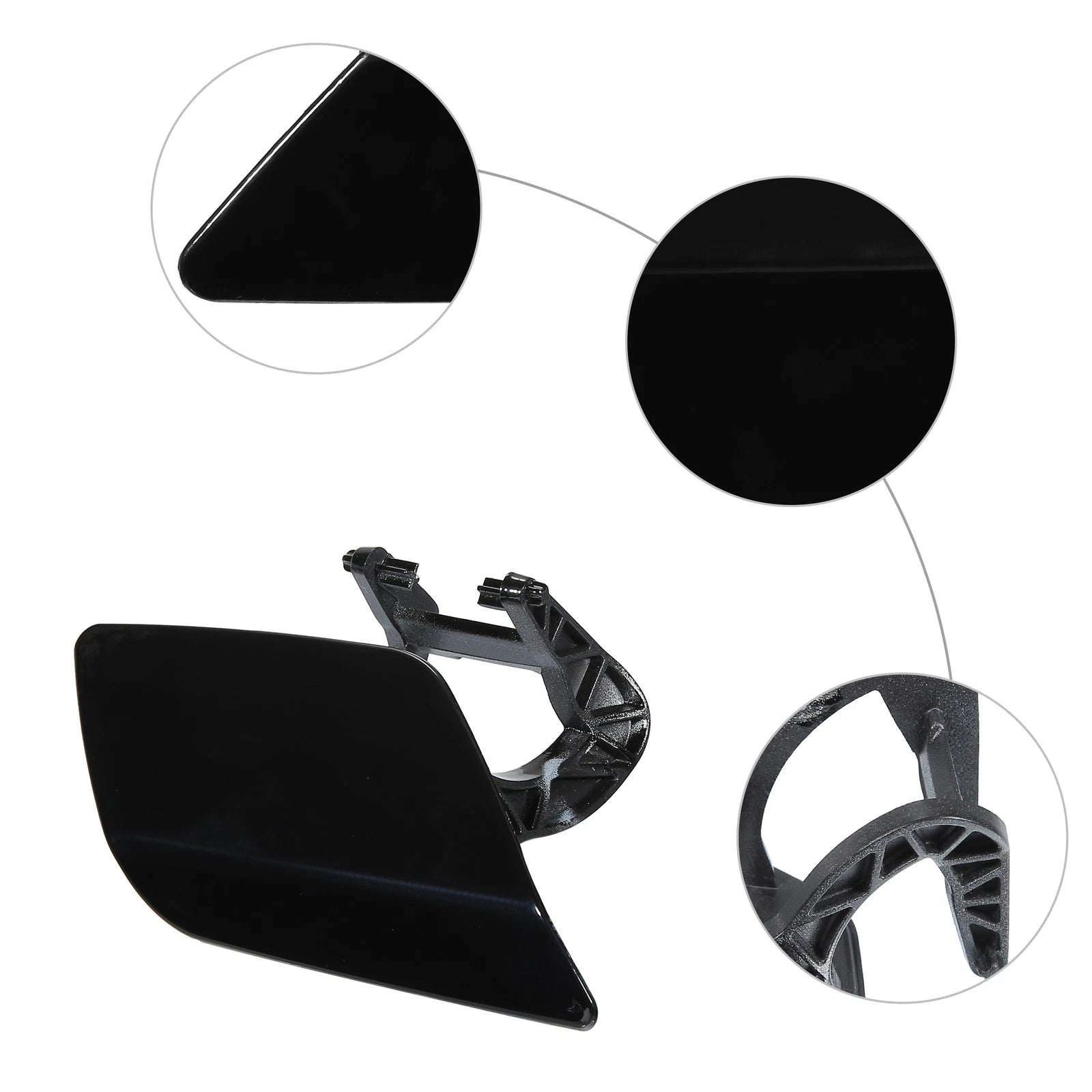 Bumper Washer Nozzle Cover for Mercedes-Benz E550 (2007–2010) Black