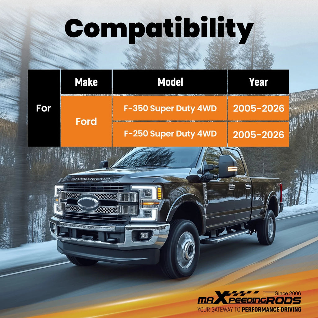 Lift Shock Front 0-1.5" for Ford F-250/F-350 Super Duty 4WD (2005–2026)