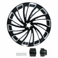 Set of 2 Wheel Rims & Hubs for Harley Touring Glide (2009–2023) 23" Front 18" Rear