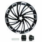 Set of 2 Wheel Rims & Hubs for Harley Touring Glide (2009–2023) 23" Front 18" Rear