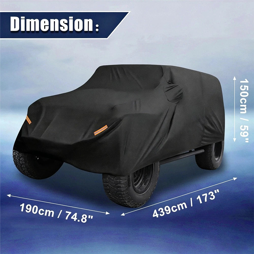 Custom Car Cover for Jeep Wrangler JK JL (2007–2023) Waterproof All Weather