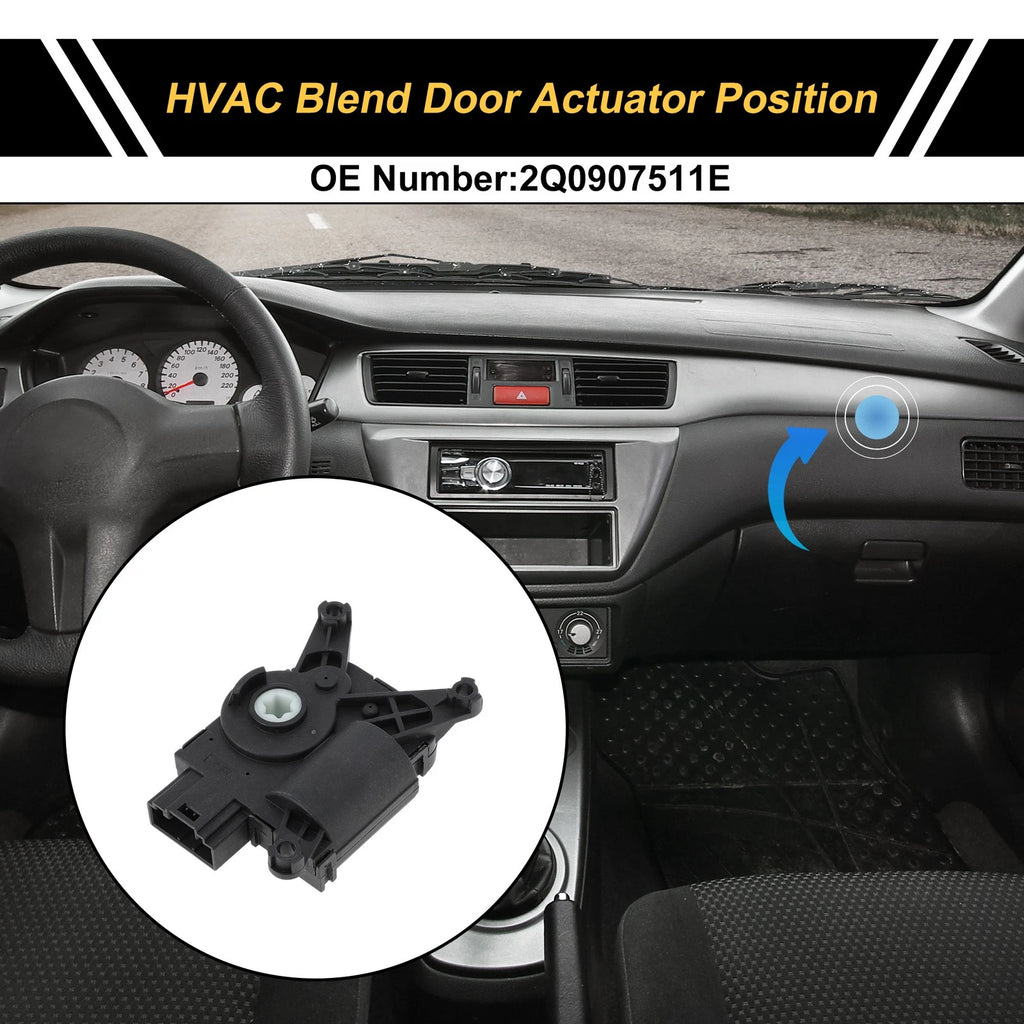 HVAC Heater Blend Door Actuator for Volkswagen Tiguan (2012–2016) No. 2Q0907511E