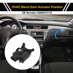 HVAC Heater Blend Door Actuator for Volkswagen Tiguan (2012–2016) No. 2Q0907511E