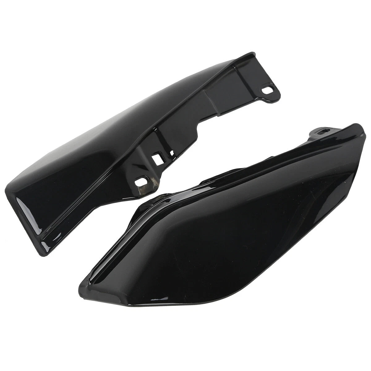 Black Mid-Frame Air Deflectors for Harley Touring Road Street Glide (2009–2023)