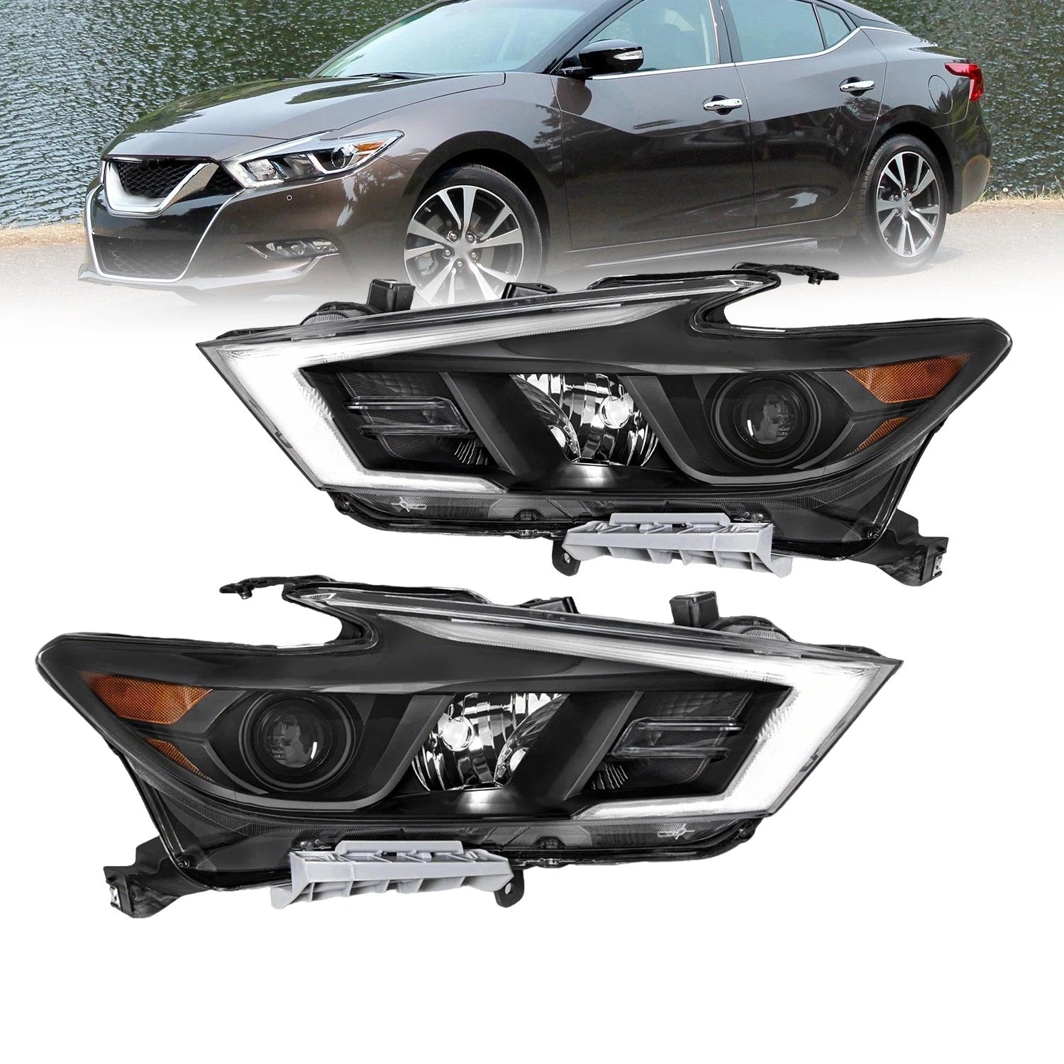 LED Projector Headlights for Nissan Maxima (2016–2018) L+R