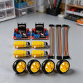 Dual-Shaft Geared DC Motor Kit for Smart Remote-Controlled Cars (3-6V)