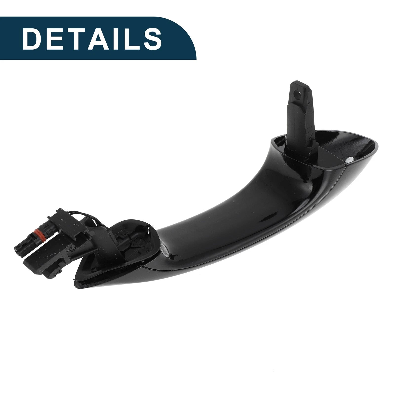 Exterior Door Handle for BMW F07 F10 (2009–2017) No. 51217231929 Rear Left Black Silver Tone
