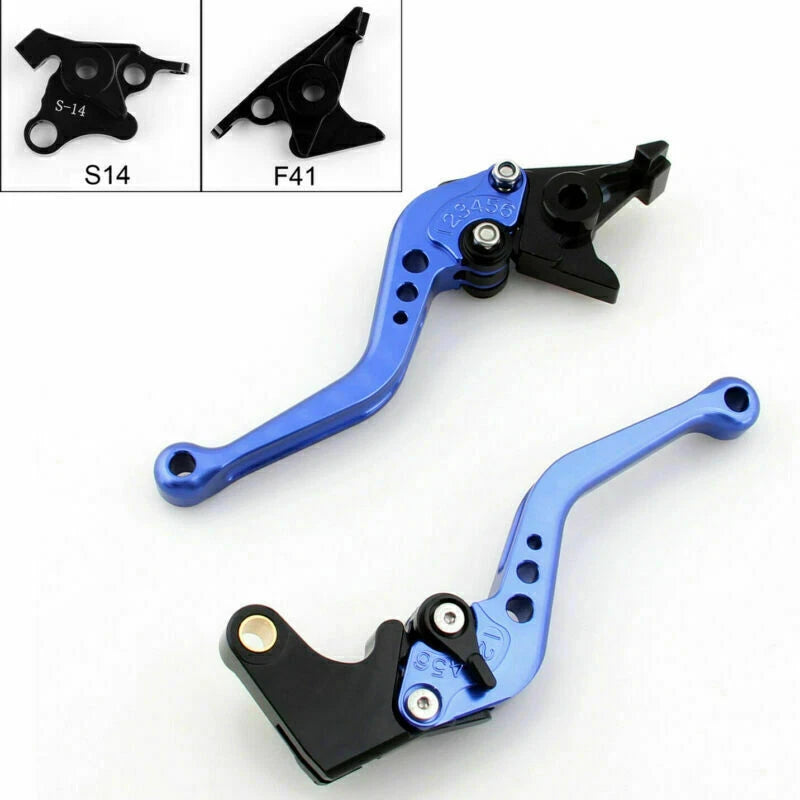 Short Brake Clutch Levers for Suzuki Hayabusa GSXR1300 (2008–2014) T9 Blue