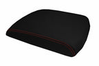 Console Lid Armrest Cover for Dodge Ram (2009–2016) Carbon Fiber Red Stitch