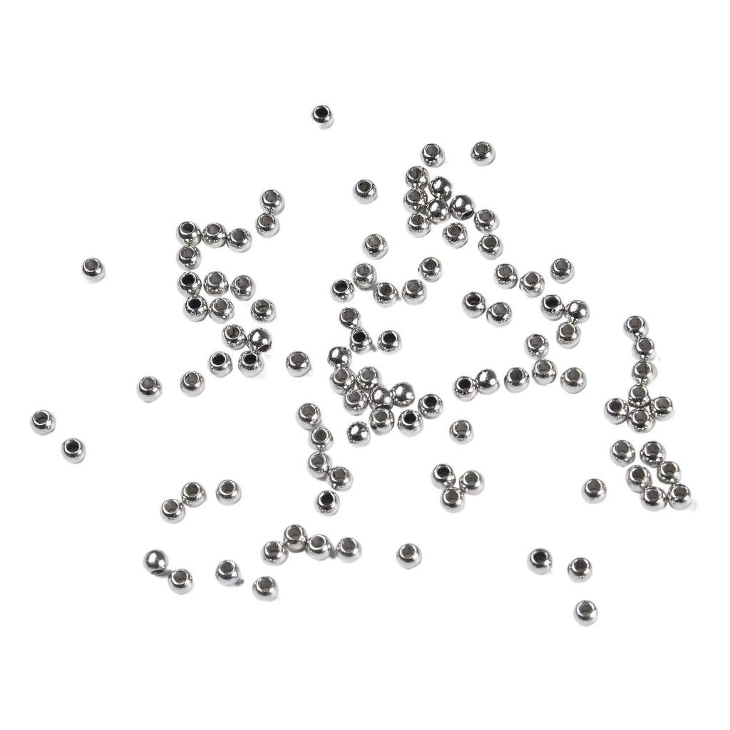 100pcs Fly Tying Beads Set in Gold and Silver for Fishing Flies