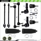Front Outer Inner Lower Tie Rod End Sway Bar Linkage Ball Joint for Ford Mustang