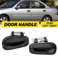 Set of 2 Rear Outside Door Handles for Nissan Sentra (2000–2006) Black