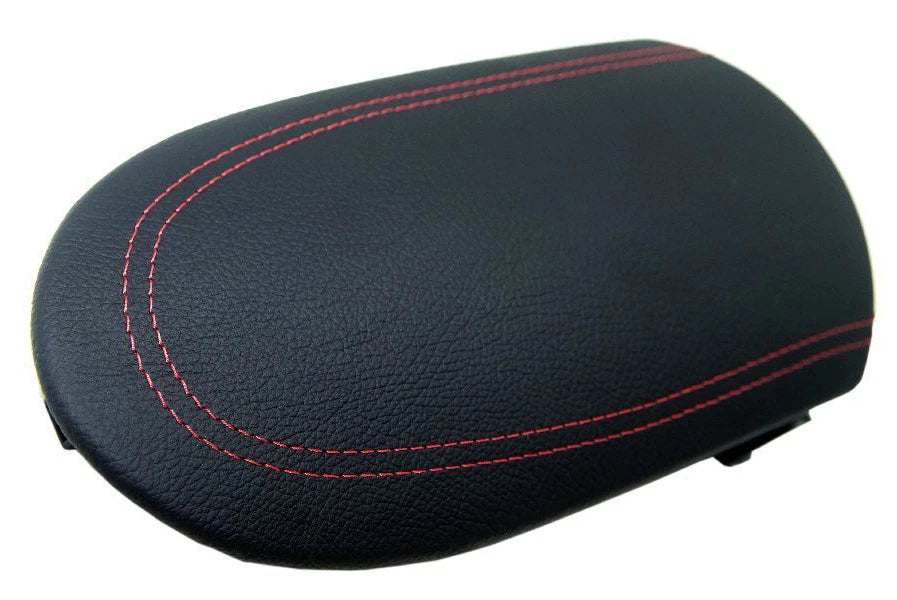 Center Console Armrest Cover for Nissan 370Z (2008–2019) Red Stitch