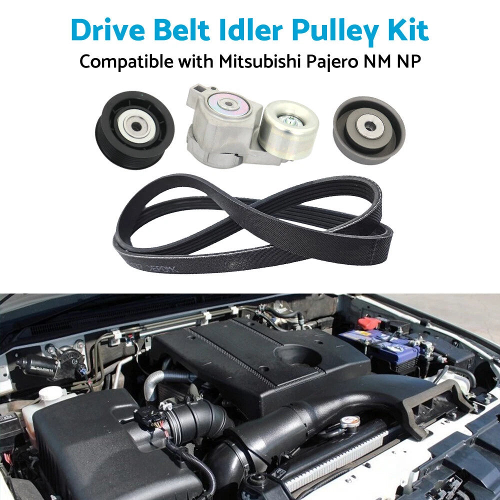 Drive Belt Tensioner Idler Pulley Kit for Pajero NM NP (1997–2006)