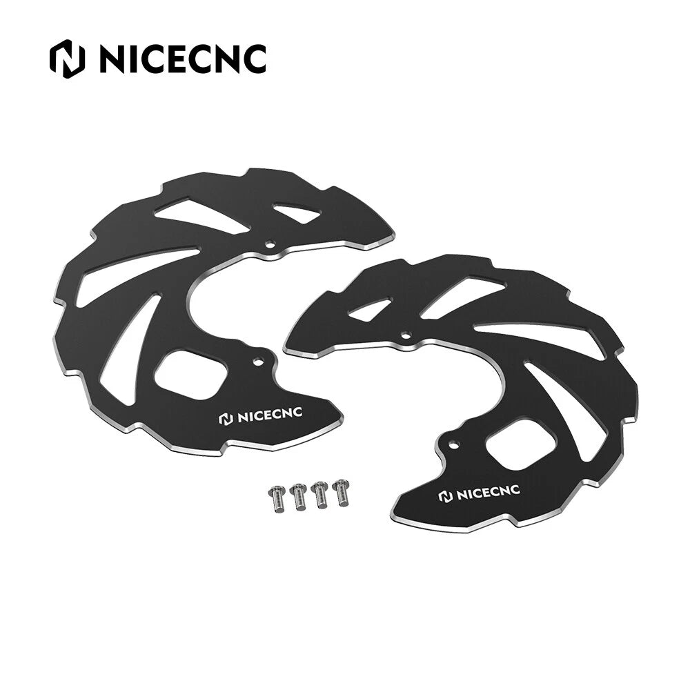 Front Brake Rotor Disc Cover Guards for Yamaha Raptor 700 YFM700 (2006–2024) Black