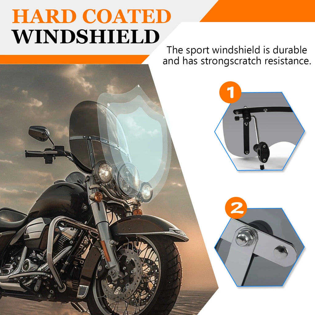 18"x16" Windshield for Honda VTX 1300 1800 (2003–2008)
