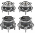 Moog 2X Front & Rear Wheel Bearing Hub Assemblies for Mazda 3 (2014–2018)
