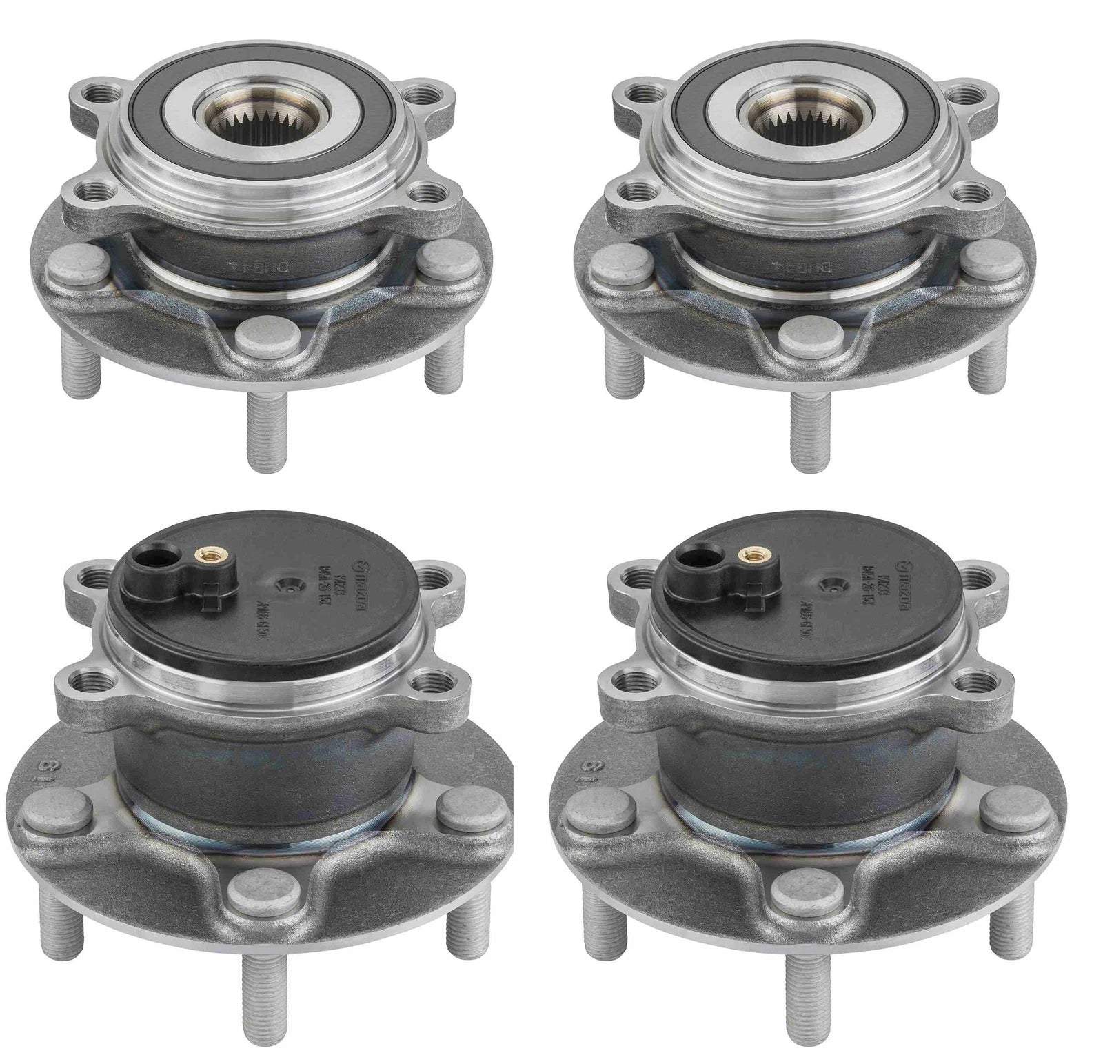 Moog 2X Front & Rear Wheel Bearing Hub Assemblies for Mazda 3 (2014–2018)