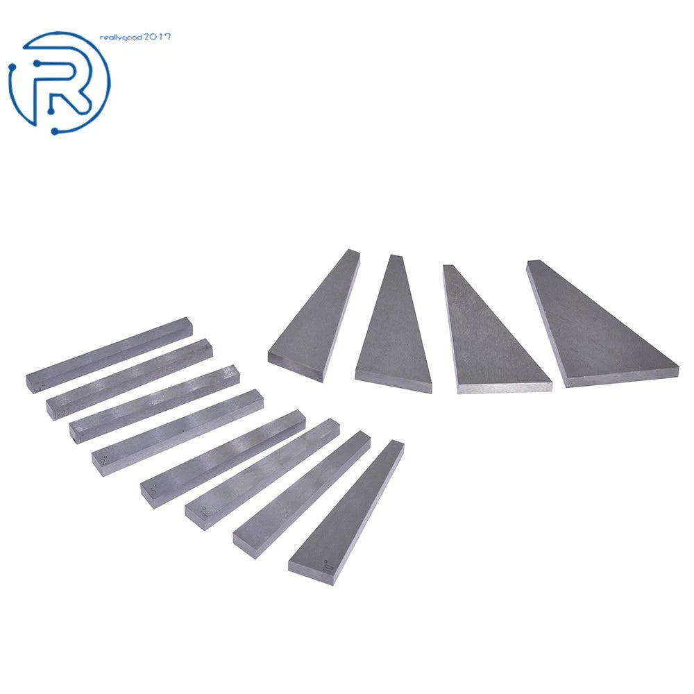 12-Pack Angle Gauge Blocks 1/4 to 30 Degree Precision Steel